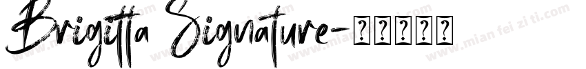 Brigitta Signature字体转换